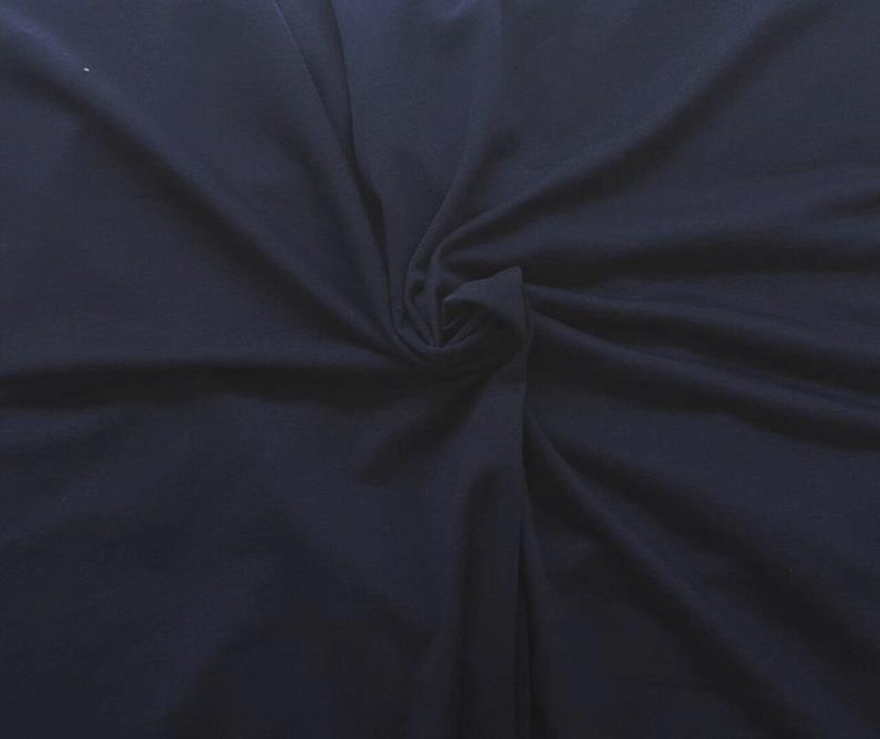 1 Yard Dark Navy Modal Cotton Spandex French Terry Knit Fabric for Hoodies, Joggers, Babywear